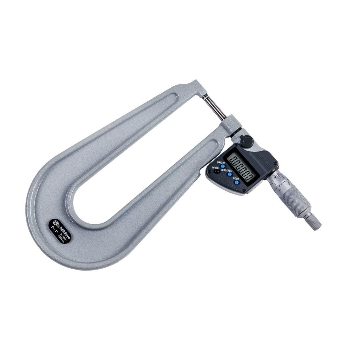 Mitutoyo 389-351-30 Sheet Metal Micrometer 0-1 25.4mm Range 1 Mitutoyo 389-351-30 Sheet Metal Micrometer 0-1 25.4mm Range