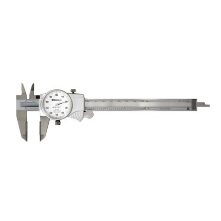 Mitutoyo 505-738 Dial Caliper 0-6-.1 Revolution ID & OD Carbide