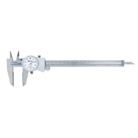 Mitutoyo 505-739 Dial Caliper 0-8-.1 Revolution ID & OD Carbide