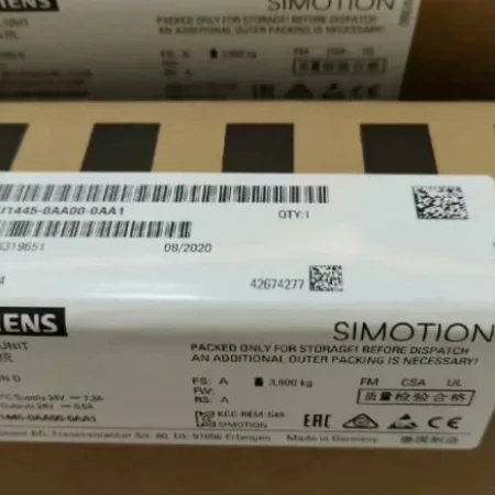 6AU1445-0AA00-0AA1 SIMOTION DRIVE-BASED CONTROL UNIT D445-1