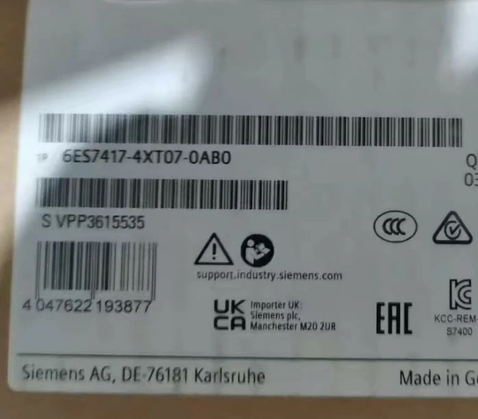 6ES7417-4XT07-0AB0 SIMATIC S7-400 2 6ES7417 4XT07 0AB0