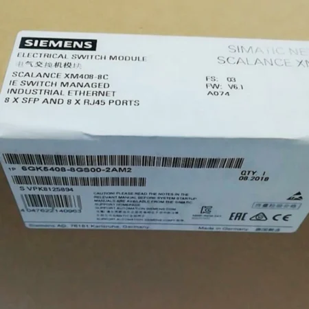 6GK5408-8GS00-2AM2 SCALANCE XM408-8C  managed modular IE switch