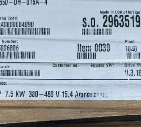 ABB HVAC FREQ DRIVE ACH550-UH-015A-4
