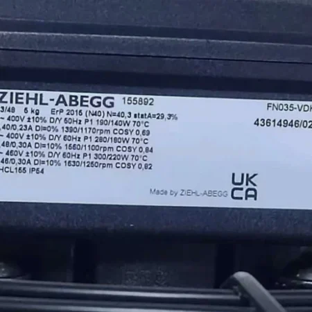 Fan ZIEHL-ABEGG Axial fan with sickle blades FN035-VDK
