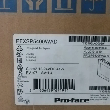 HMI PRO-FACE Programmable human-machine interface PFXSP5400WAD