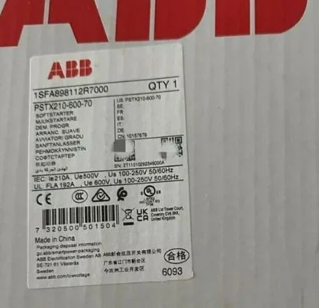 ABB softstarter PSTX210-600-70