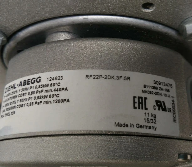 RF22P-2DK.3F.5R RF22P-2DK 3F 5R 400V Cooling Fan 2 RF22P 2DK.3F.5R