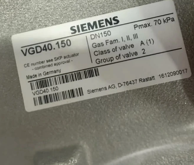 Siemens gas solenoid valve VGD40.150 2 VGD40.150