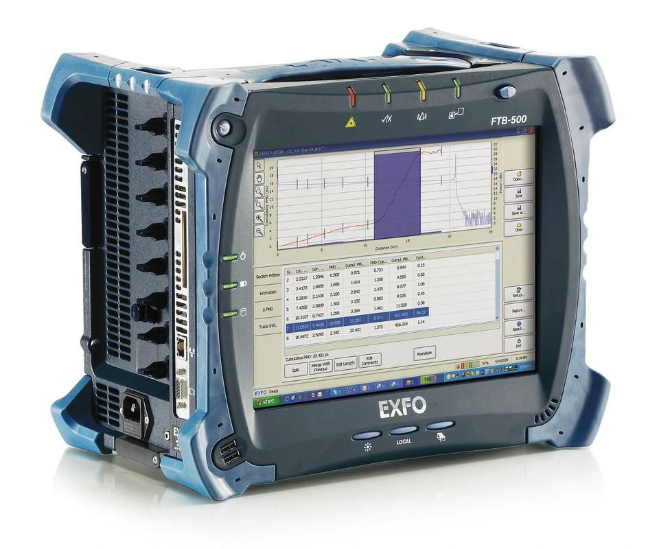 Original EXFO FTB-5600 Distributed PMD Analyzer Canada Polarization Mode Dispersion Identification of Faulty Sections on Links 1 Original EXFO FTB-5600 Distributed PMD Analyzer Canada Polarization Mode Dispersion Identification of Faulty Sections on Links