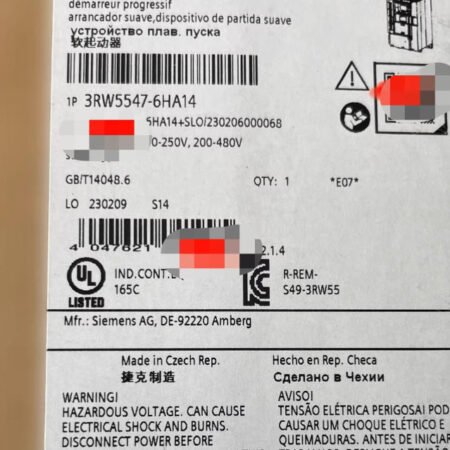 SIEMENS SIRIUS soft starter 3RW5547-6HA14