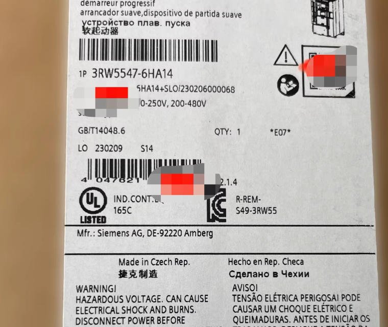 SIEMENS SIRIUS soft starter 3RW5547-6HA14 2 3RW5547 6HA14