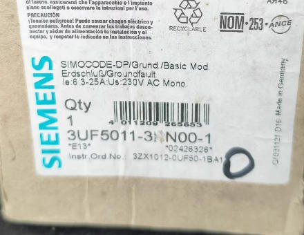 SIEMENS 3UF5011-3AN00-1 Motor Control
