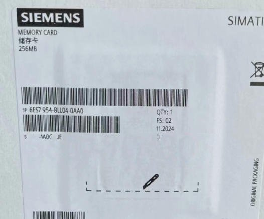 SIEMENS 6ES7954-8LL04-0AA0 SIMATIC S7 Memory Card 2 6ES7954 8LL04 0AA0
