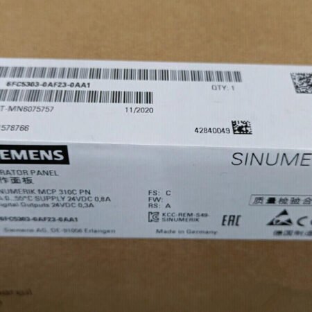 SIEMENS SINUMERIC Machine Control Panel 6FC5303-0AF23-0AA1