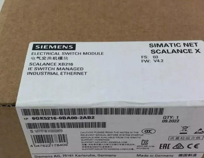 SIEMENS electrical switch module 6GK5216-0BA00-2AB2 2 6GK5216 0BA00 2AB2
