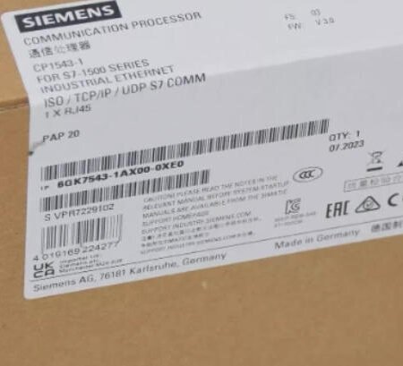 SIEMENS COMMUNICATIONS PROCESSOR 6GK7543-1AX00-0XE0