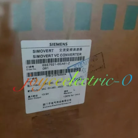 Brand New 1pcs SIEMENS 6SE7021-0EA61-Z Expedited Shipping 1-Year Warranty !