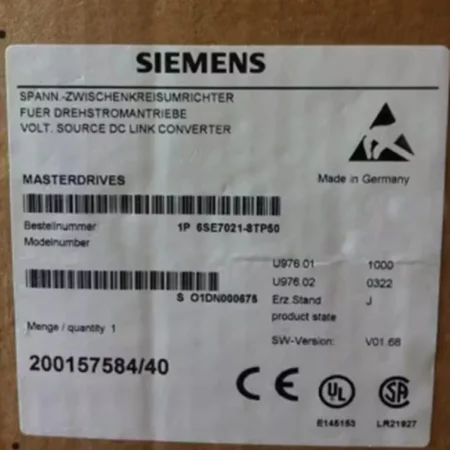 2pcs 6SE7021-8TP50 New Sealed Siemens SIMOVERT Main Drive Motion Contro