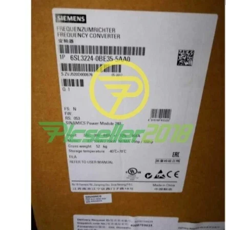 6SL3 224-0BE35-5AA0 NEW Siemens 6SL3224-0BE35-5AA0 G120 PM240 Power Module