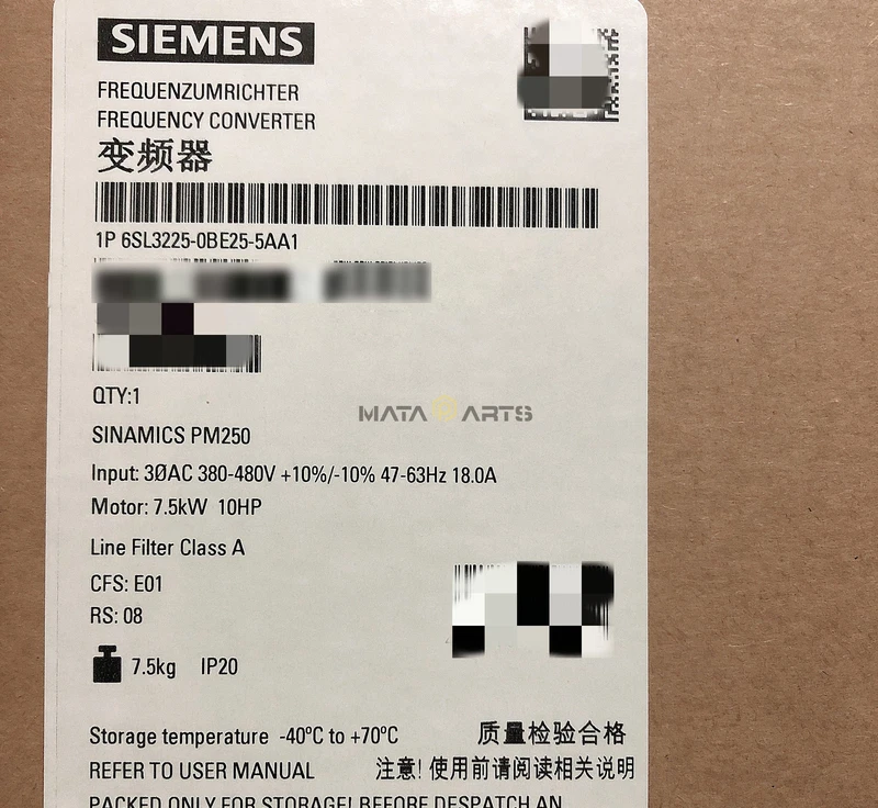 1PCS SIEMENS POWER MODULE 6SL3225-0BE25-5AA1 6SL3 225-0BE25-5AA1 NEW 2 6SL3225 0BE25 5AA1 0