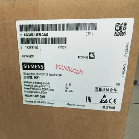 6SL3 300-1AE31-3AA0 NEW Siemens SINAMICS BRAKING MODULES 6SL3300-1AE31-3AA0-