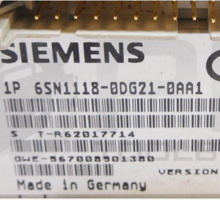 SIEMENS 6SN1118-0DG21-0AA1 CONTROL BOARD