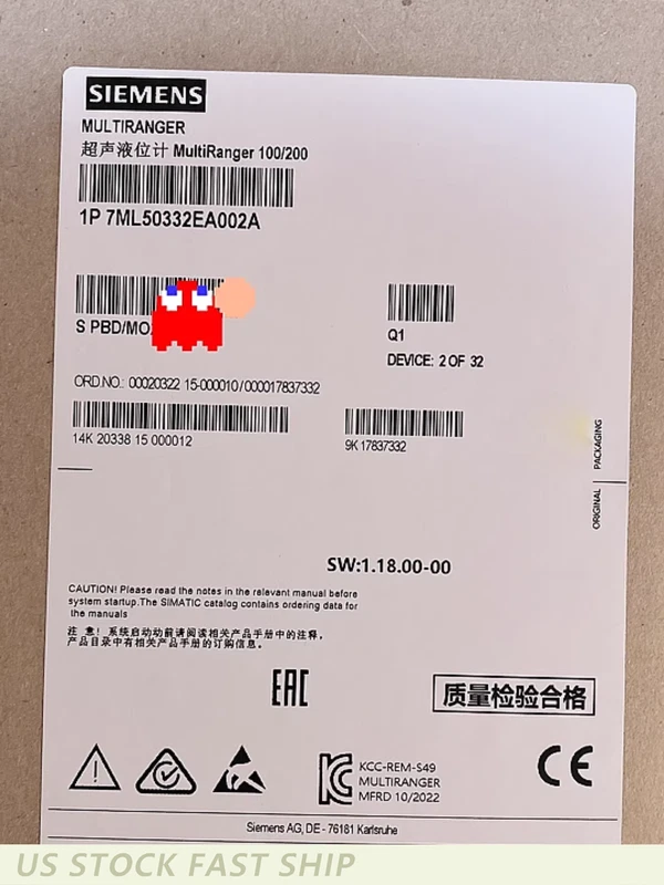 New Sealed Siemens Ultrasonic Level Meter 7ML5033-2EA00-2A Fast Free Shipping 2 7ML5033 2EA00 2A 0