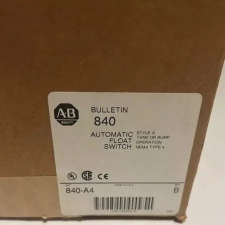 NEW 840-A4 ALLEN BRADLEY FLOAT SWITCH NEW SEALED SUMP LEVEL CONTROLLER 840A4 NIB