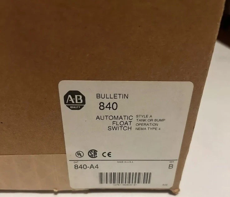 NEW 840-A4 ALLEN BRADLEY FLOAT SWITCH NEW SEALED SUMP LEVEL CONTROLLER 840A4 NIB 2 840 A4 0
