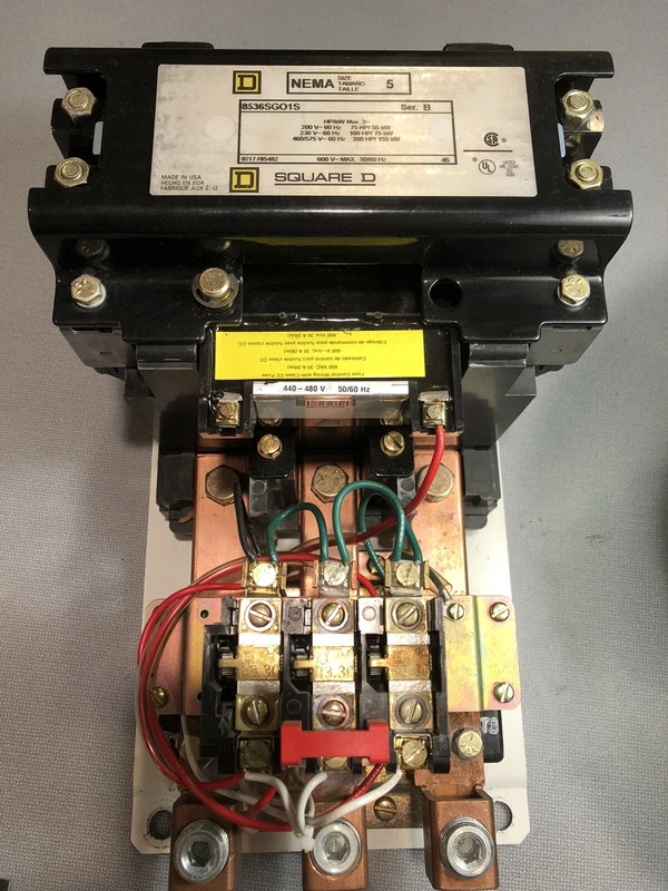 Nice Clean Square D 8536SGO1S Size 5 Motor Starter 120 V Coil 600 V 3 PH 200 HP 2 8536SGO1S 0