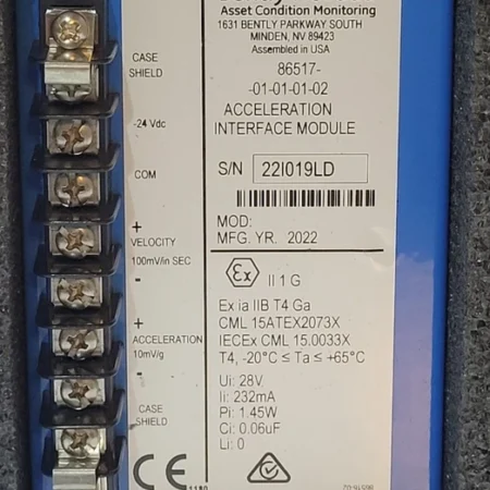 Bently Nevada Acceleration Interface Module 86517-01-01-01-02
