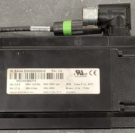 B&R 8LSA44.D0030D000-0 8LSA44D0030D000 Rev C4 Servo Motor WORKING