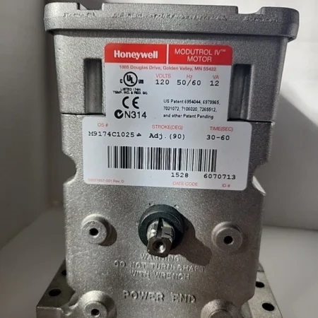 HONEYWELL M9174C1025 4 120V 50/60HZ 12VA 75LB 90-160 DEG 30-60 SEC