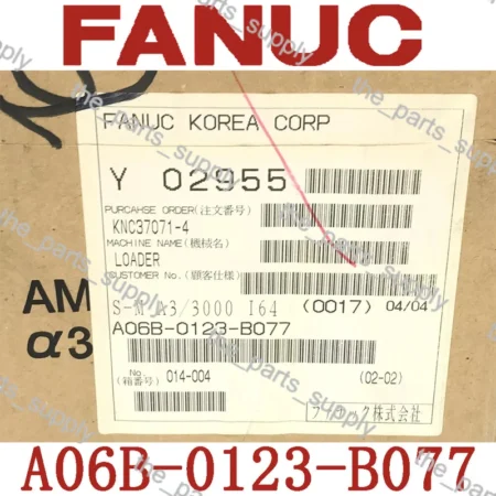 FANUC A06B-0123-B077 Servo Motor A06B0123B077 New