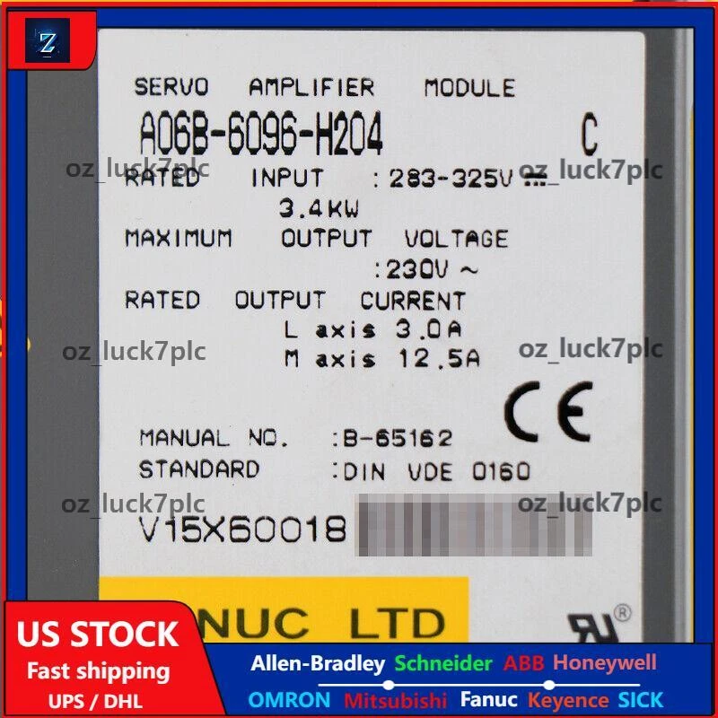 1PC New FANUC A06B-6096-H204 Servo Amplifier In Box Fast Shipping 2 A06B 6096 H204 0