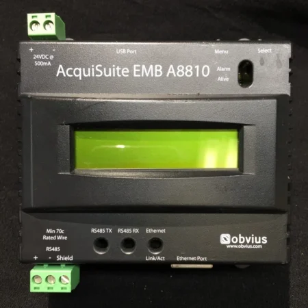 OBVIUS A8810-0 ACQUISUITE EMBEDED DATA ACQUSITION SYSTEM 24VDC 500mA (AA)