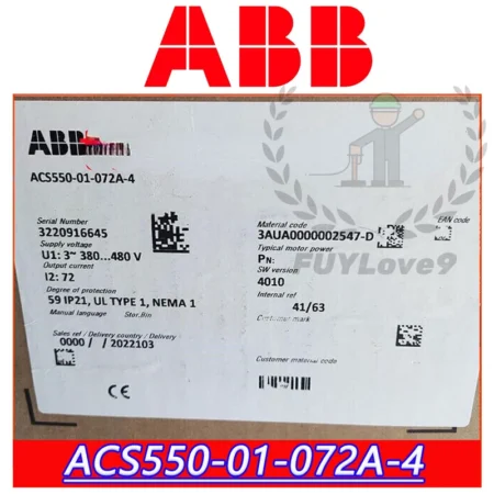 Brand New ABB ACS550-01-072A-4 Factory Sealed Quick Delivery, Free Shipping