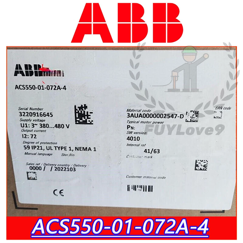 Brand New ABB ACS550-01-072A-4 Factory Sealed Quick Delivery, Free Shipping 2 ACS550 01 072A 4 0