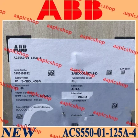 ACS550-01-125A-4 ABB Frequency Converter 3P AC380V~480V 55KW Brand New ABB