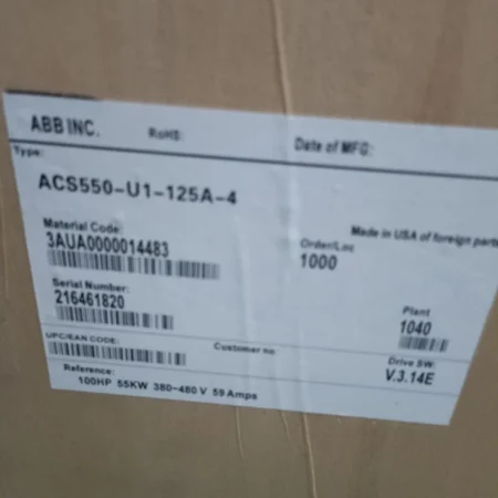 1PC Brand New ABB ACS550-U1-125A-4 Frequency Drive