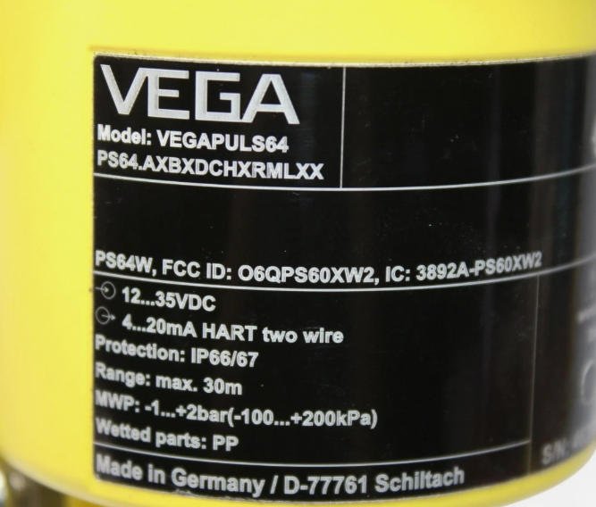 VEGA level gauge VEGAPULS64 AXBXXCHXKMAXX 2 AXBXXCHXKMAXX