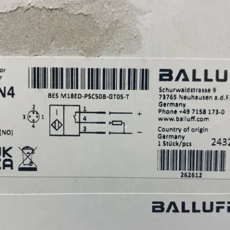 BALLUFF BES05N4 HIGH TEMPERATURE INDUCTIVE SENSOR