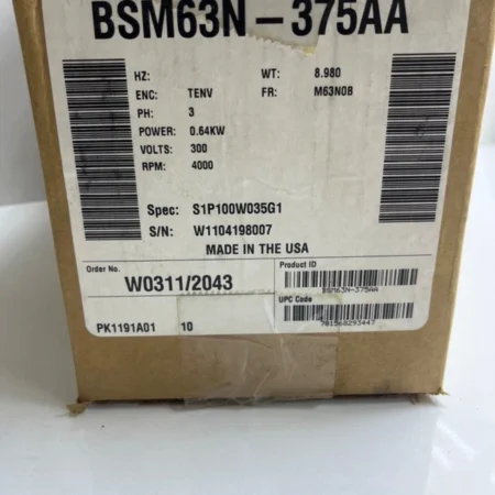 BALDOR BSM63N-375AA servo motor