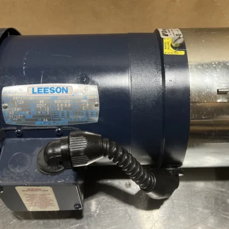 Leeson C6T17FC2E Motor With Brake 1HP 208-230V 1725RPM D56C 3PH 60HZ TEFC Nos