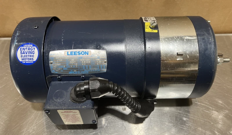 Leeson C6T17FC2E Motor With Brake 1HP 208-230V 1725RPM D56C 3PH 60HZ TEFC Nos 2 C6T17FC2E 0