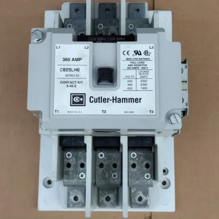 Cutler Hammer C825LN6 Contactor 360 Amp 3 Pole 110/120 Volt Coil 600V Series A2