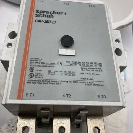 NEW SPRECHER + SCHUH CA6-250-EI Motor starter/ contactor CA625EI 3 p coil 110V