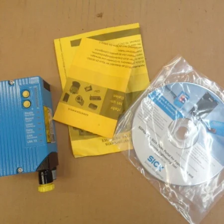 SICK CLV630-2120 Right Angle Line Bar Code Scanner w/Version V2.38 Software Disc