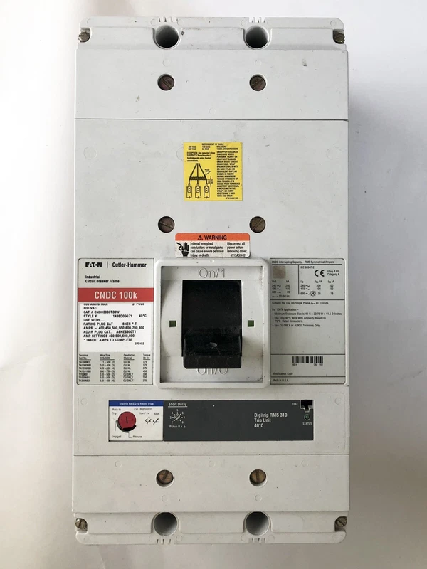 CNDC3800T33W Cutler Hammer 800A 600V 3P Circuit Breaker 2 CNDC3800T33W 0