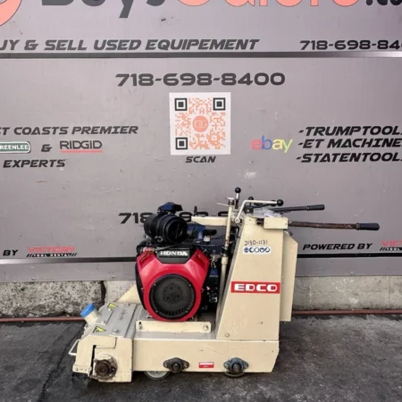 Edco CPU-10-18H Concrete Grinder Crete-Planer Scarifier Honda Motor Low Hours